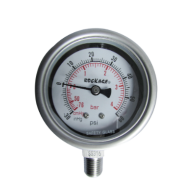 Manómetro análogo de vacío y presión (manovacuómetro) Ref:MR4U020R