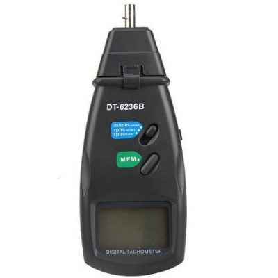 Tacómetro  Dual Fotoeléctrico  Con Y Sin Contacto  Ref.: CEM DT-6236B  –   RPM Rango: 5 a 99.999