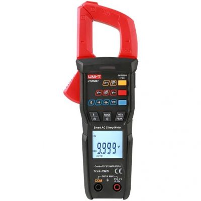 Pinzas Amperimétricas AC Inteligente Ref.: UT202BT Rango V/A(CA):600V/600A