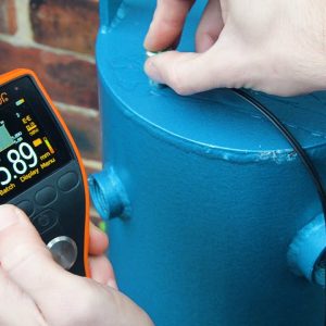 CERTIFICADO DE CALIBRACIÓN POR ORGANISMO DE ACREDITACIÓN DE MEDIDOR DE ESPESOR POR ULTRASONIDO FERROSOS